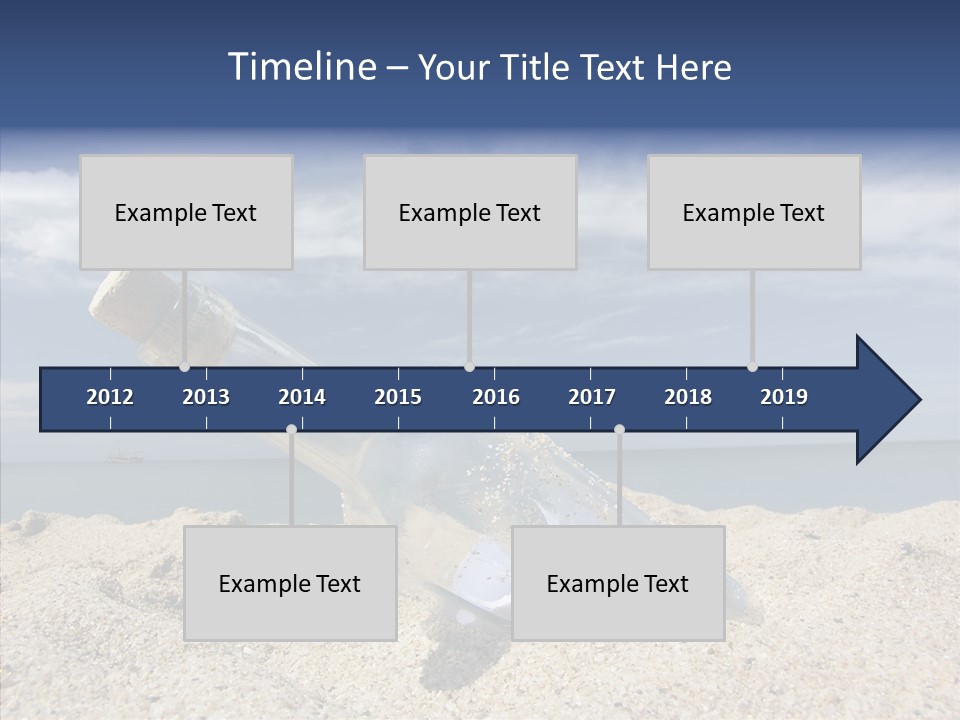 Sos Bottle Seaside PowerPoint Template