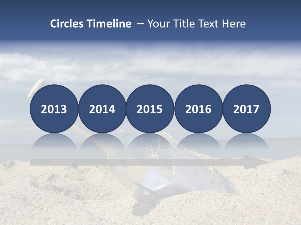 Sos Bottle Seaside PowerPoint Template