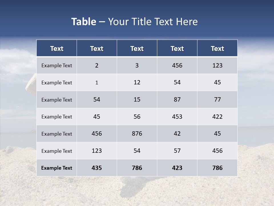 Sos Bottle Seaside PowerPoint Template