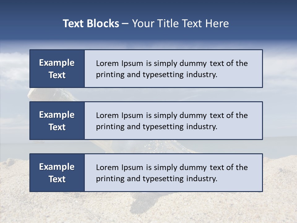 Sos Bottle Seaside PowerPoint Template