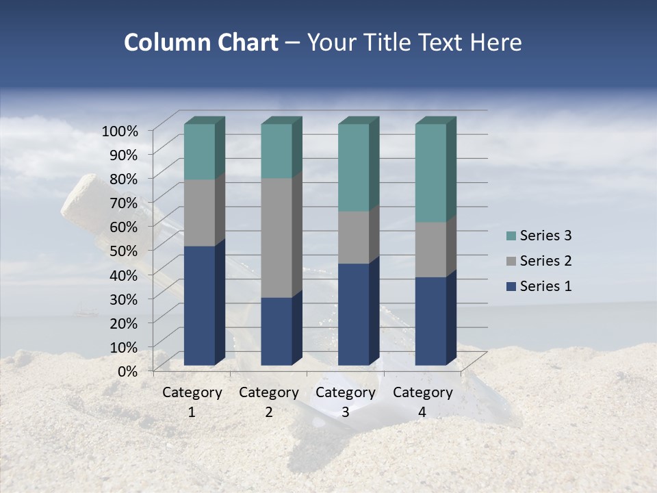 Sos Bottle Seaside PowerPoint Template