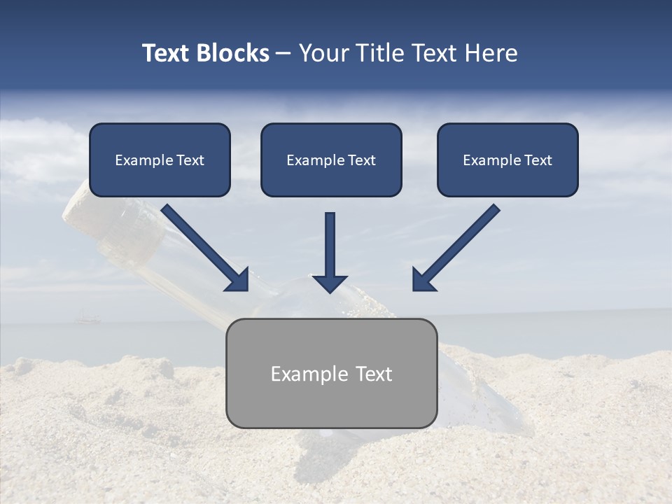 Sos Bottle Seaside PowerPoint Template