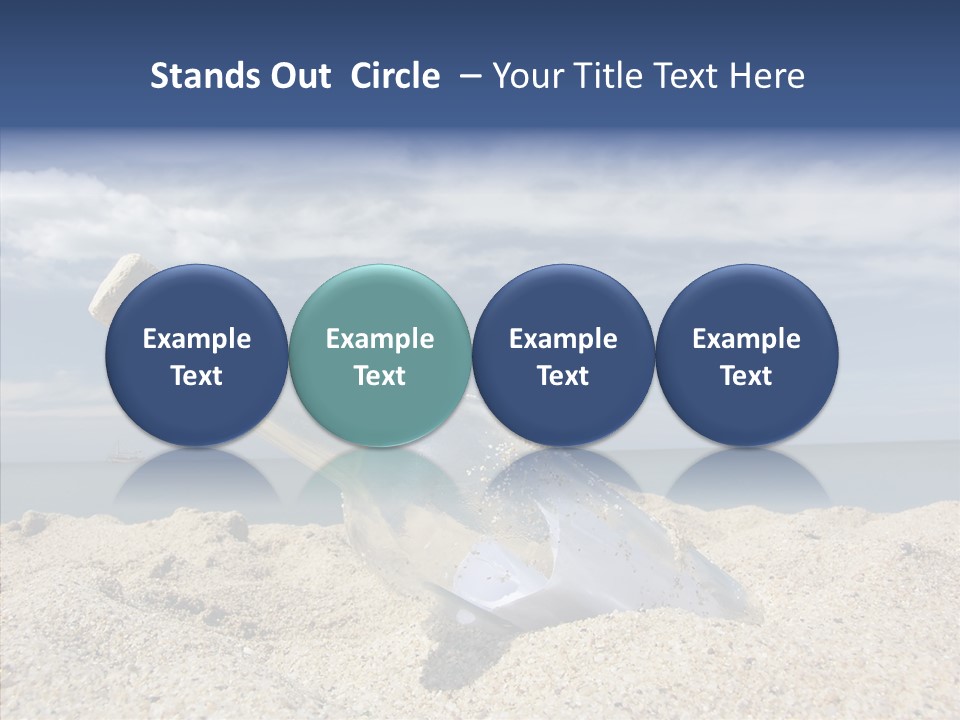 Sos Bottle Seaside PowerPoint Template