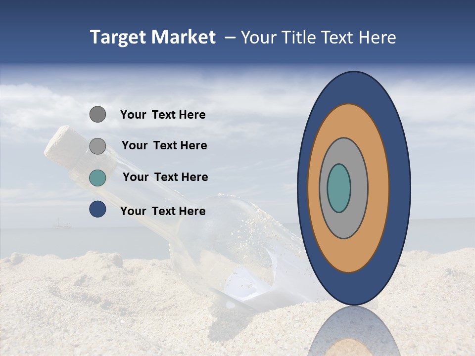 Sos Bottle Seaside PowerPoint Template