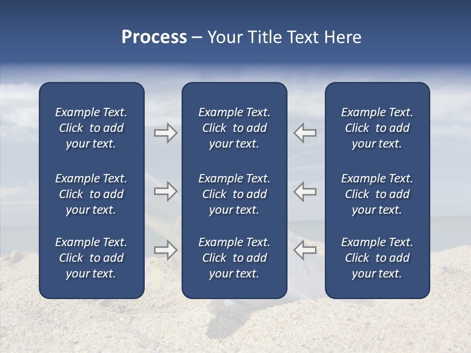 Sos Bottle Seaside PowerPoint Template