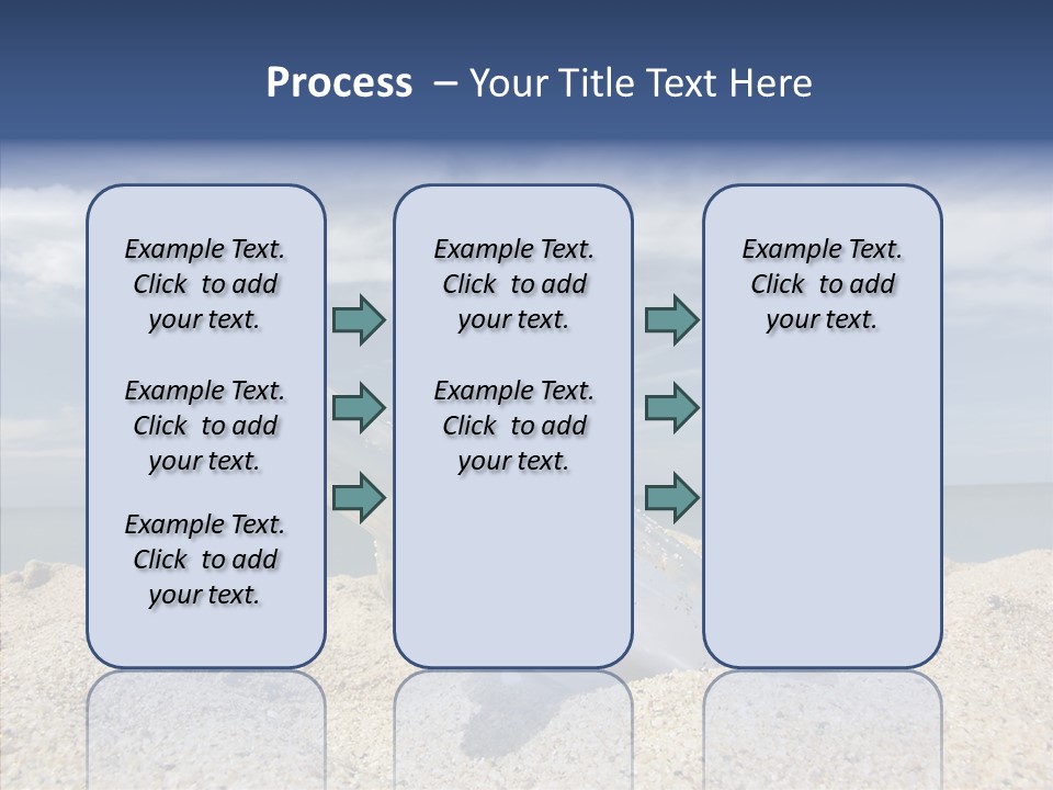 Sos Bottle Seaside PowerPoint Template