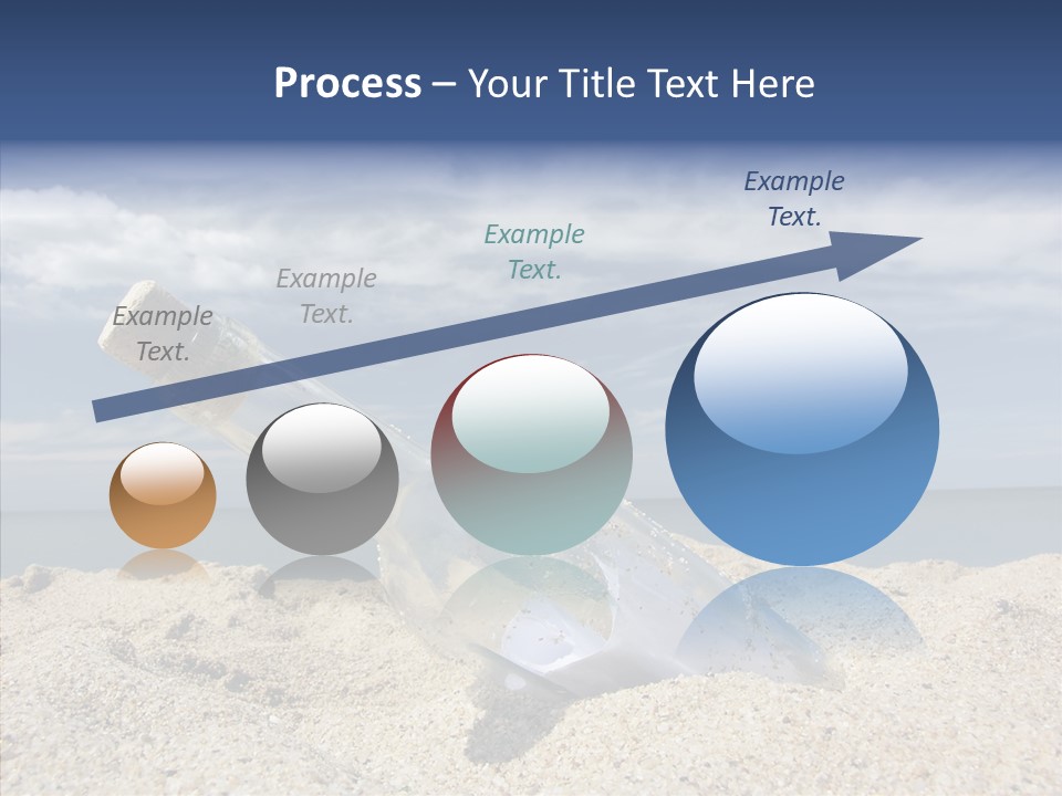 Sos Bottle Seaside PowerPoint Template