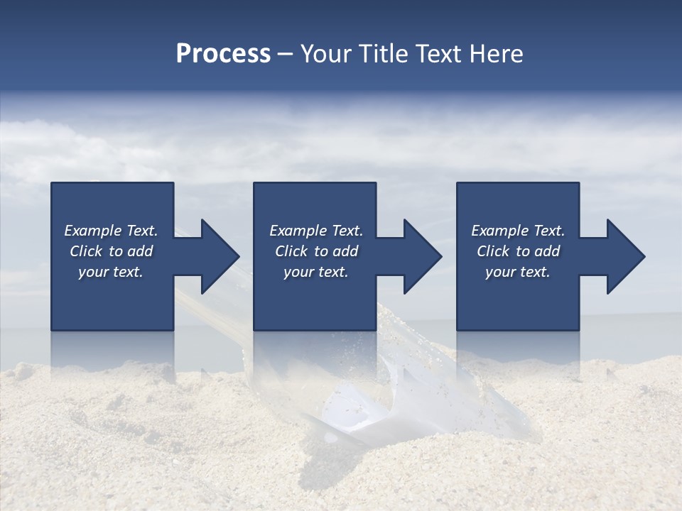 Sos Bottle Seaside PowerPoint Template