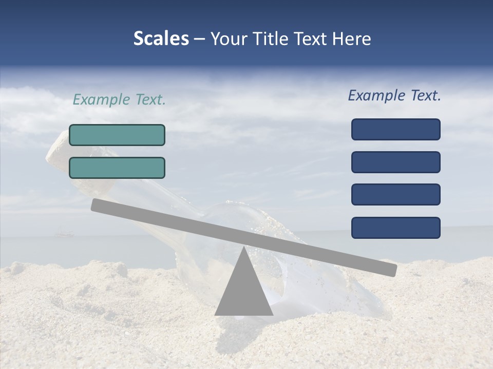 Sos Bottle Seaside PowerPoint Template