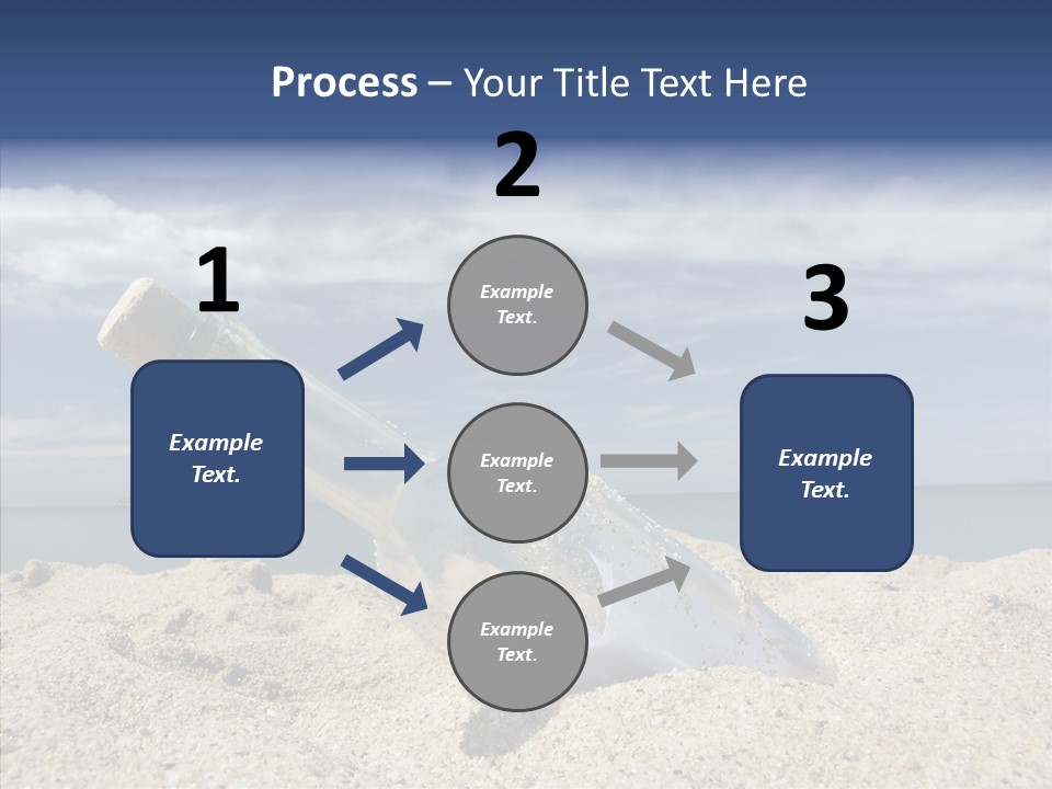 Sos Bottle Seaside PowerPoint Template