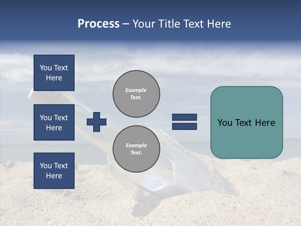 Sos Bottle Seaside PowerPoint Template
