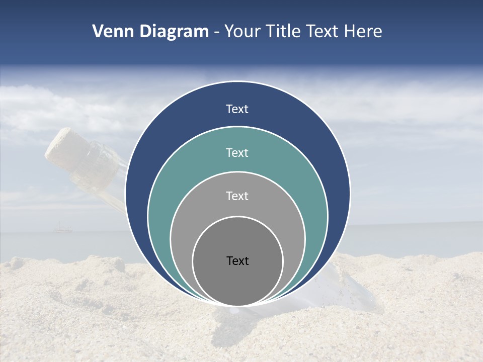 Sos Bottle Seaside PowerPoint Template
