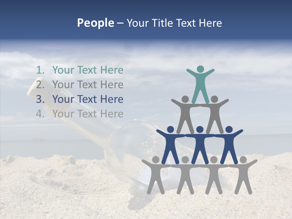 Sos Bottle Seaside PowerPoint Template