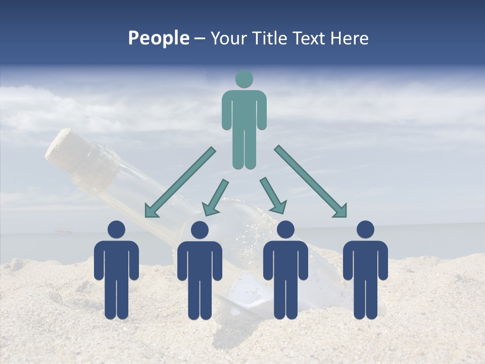 Sos Bottle Seaside PowerPoint Template