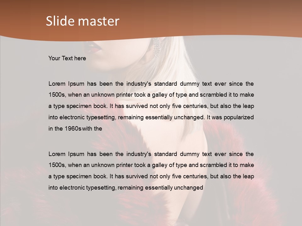 Tender Fashion Human PowerPoint Template