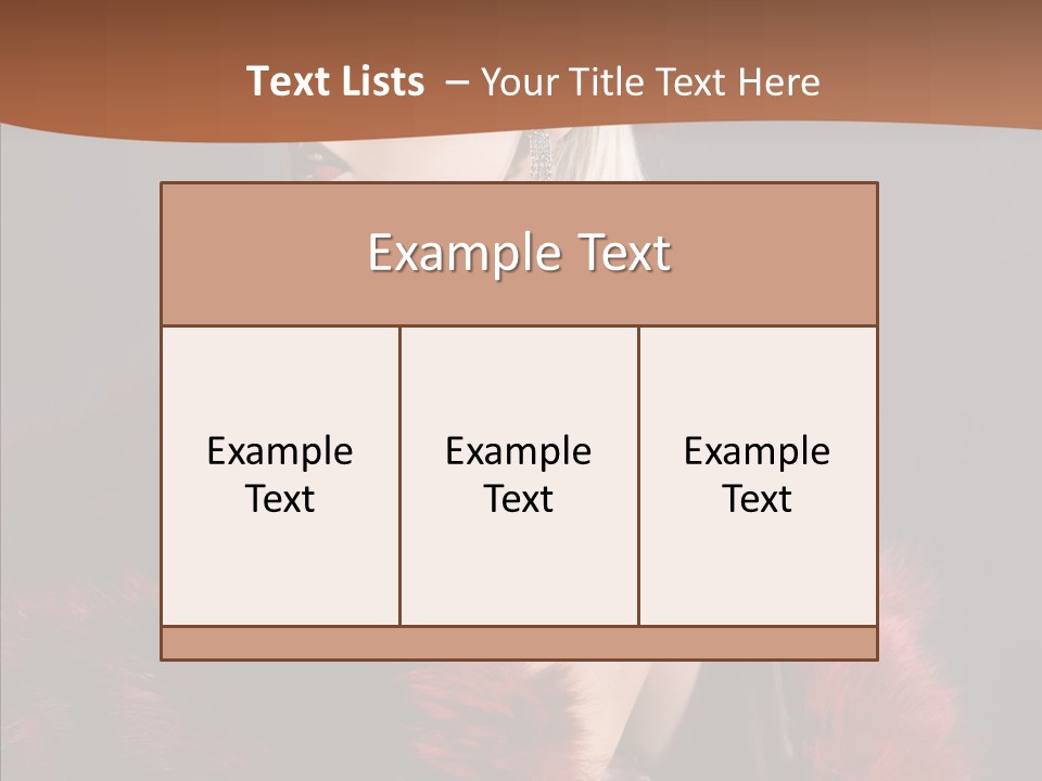 Tender Fashion Human PowerPoint Template