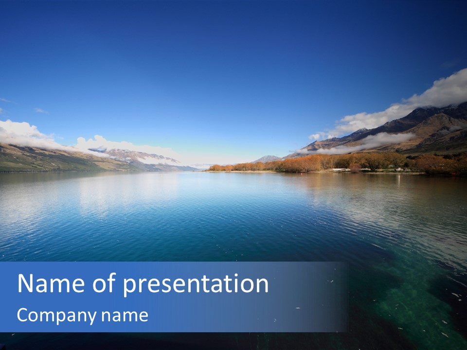 Situation View Blue PowerPoint Template