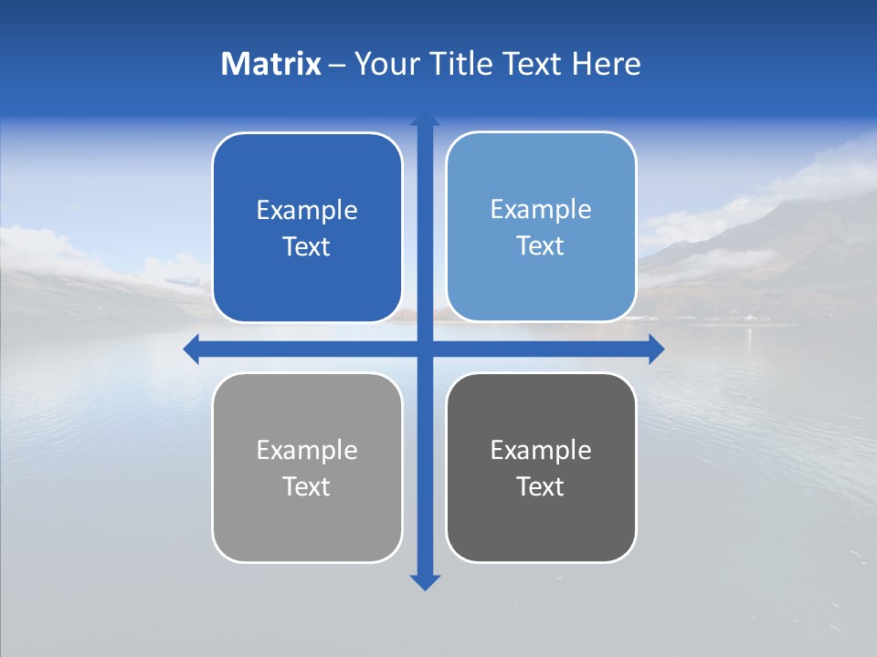 Situation View Blue PowerPoint Template