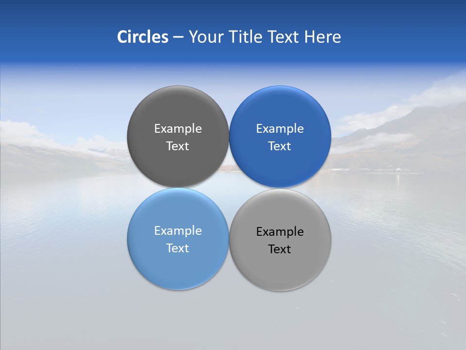 Situation View Blue PowerPoint Template