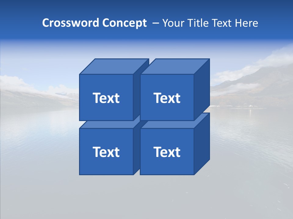 Situation View Blue PowerPoint Template