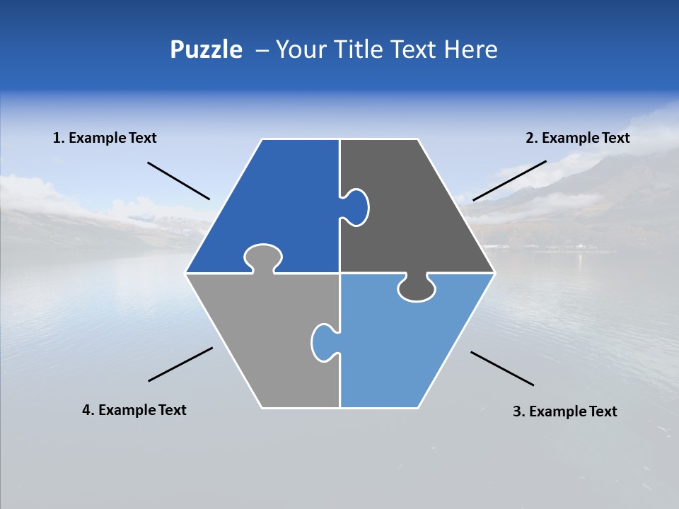Situation View Blue PowerPoint Template