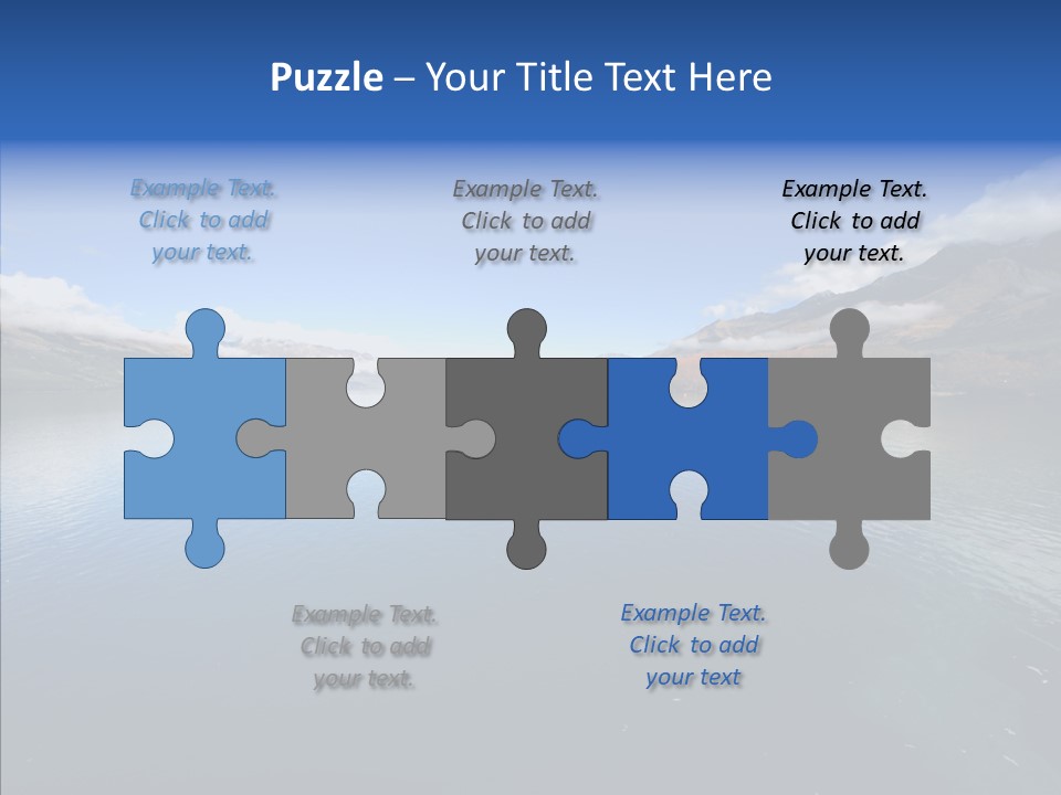 Situation View Blue PowerPoint Template