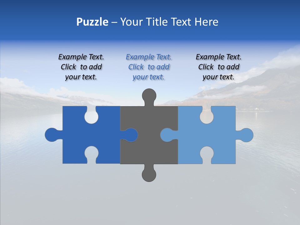 Situation View Blue PowerPoint Template