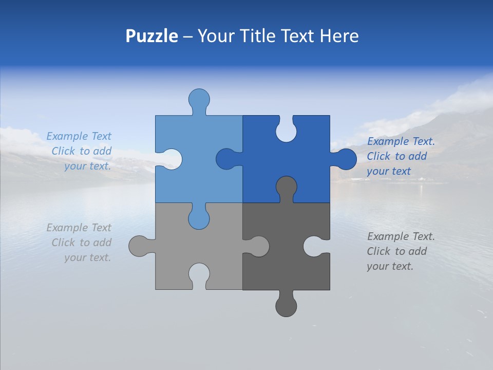 Situation View Blue PowerPoint Template