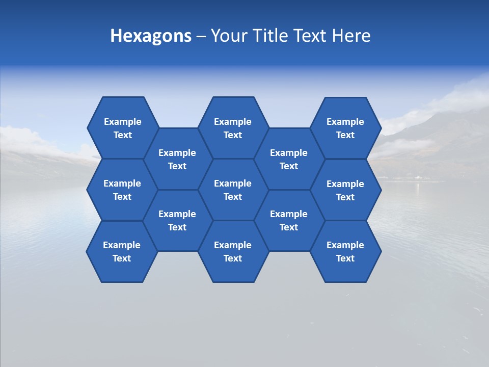 Situation View Blue PowerPoint Template