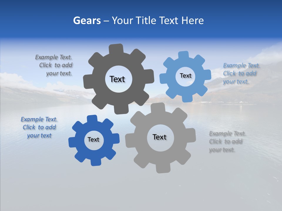 Situation View Blue PowerPoint Template
