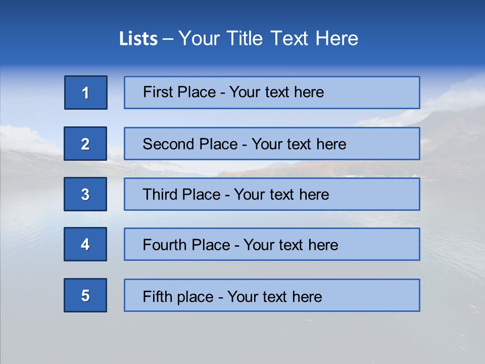 Situation View Blue PowerPoint Template