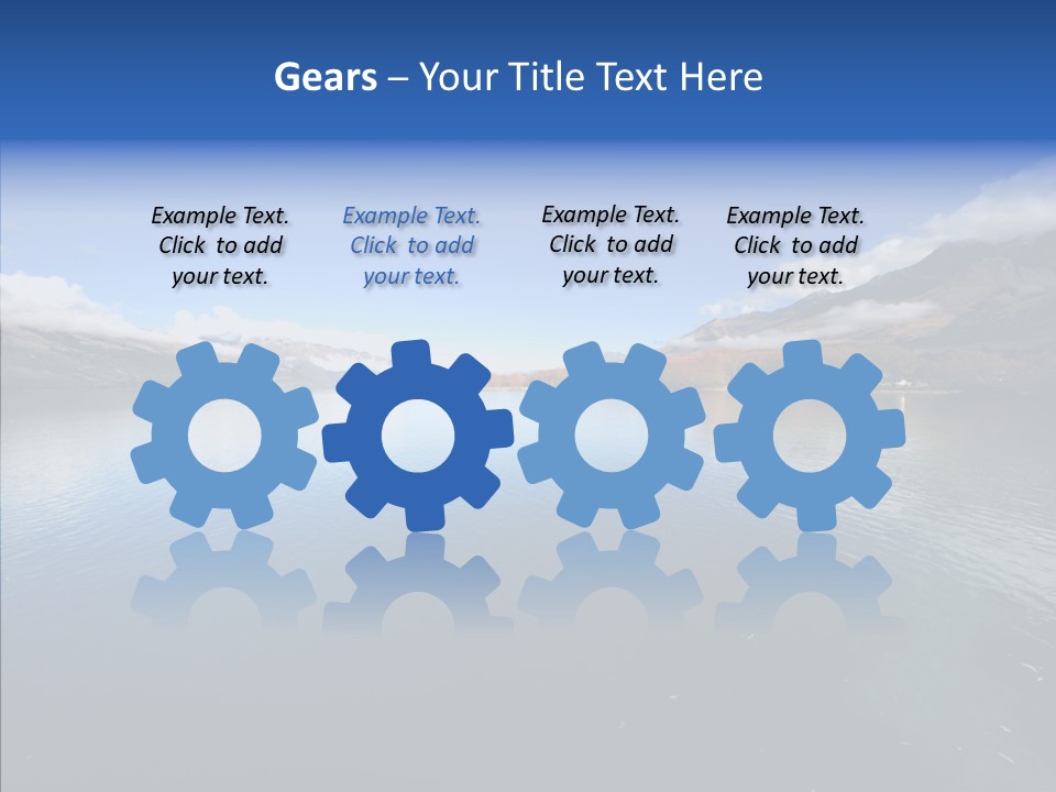 Situation View Blue PowerPoint Template