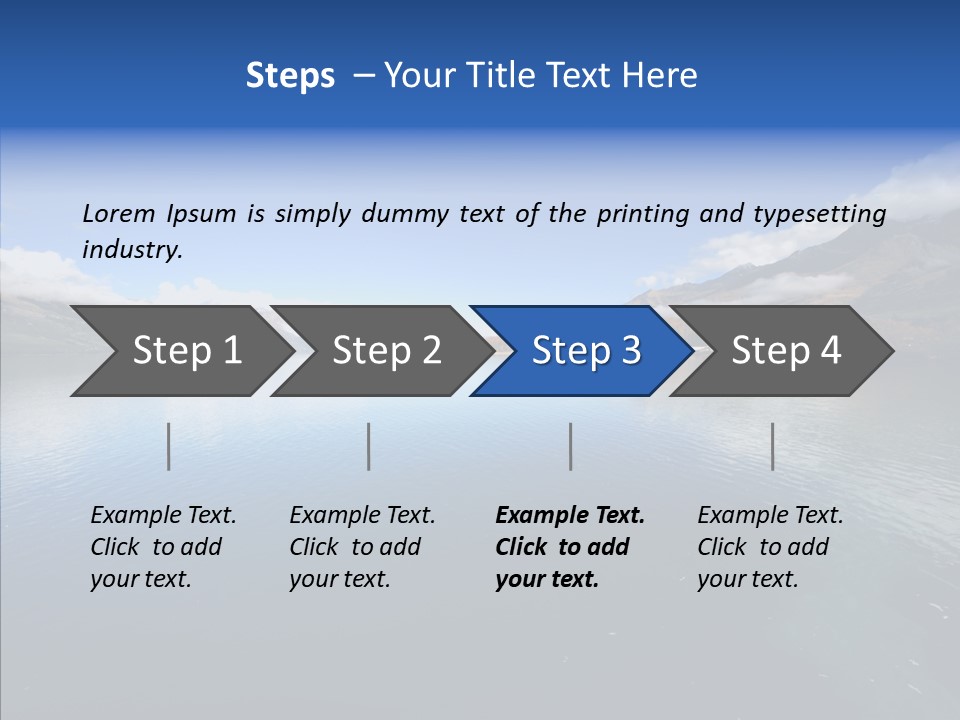 Situation View Blue PowerPoint Template