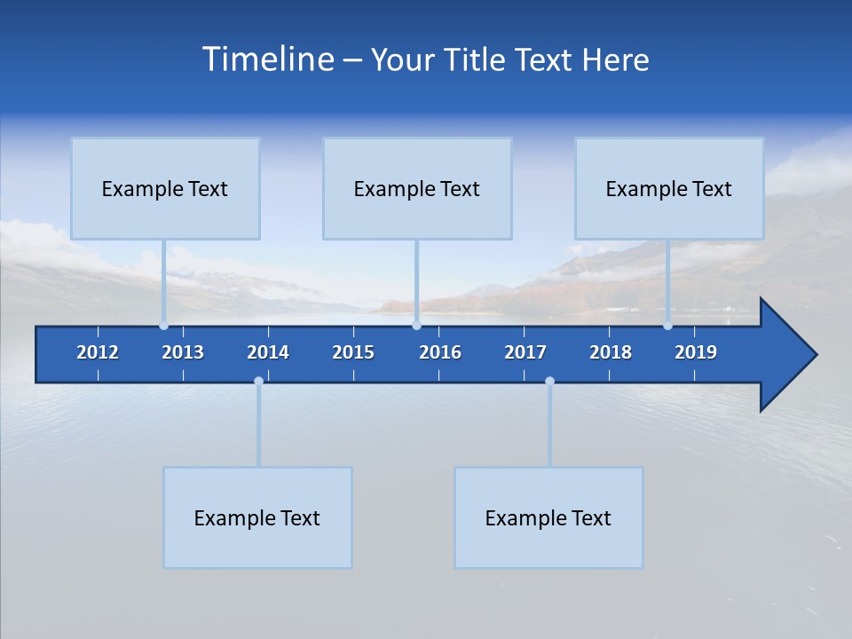 Situation View Blue PowerPoint Template