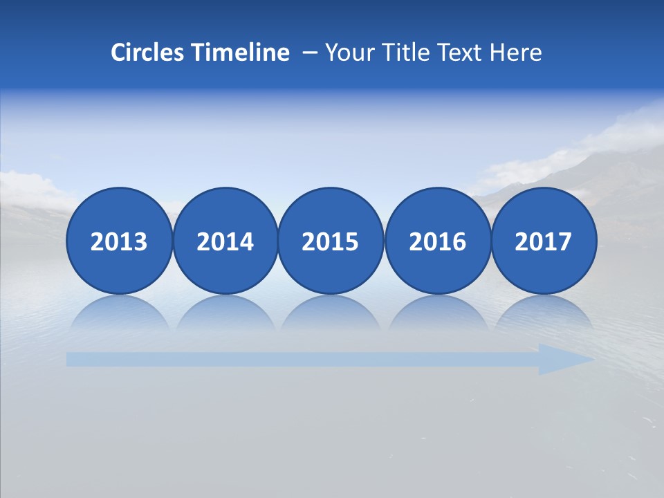 Situation View Blue PowerPoint Template