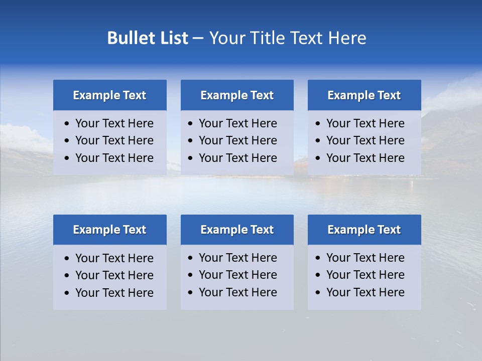 Situation View Blue PowerPoint Template