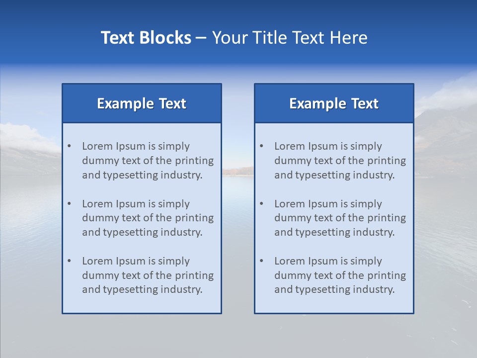 Situation View Blue PowerPoint Template