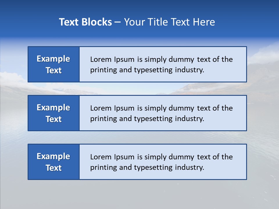 Situation View Blue PowerPoint Template