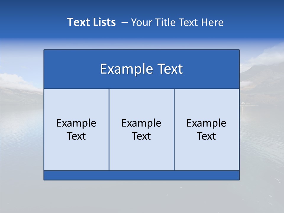 Situation View Blue PowerPoint Template