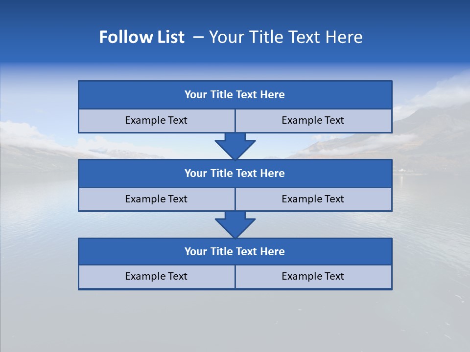 Situation View Blue PowerPoint Template