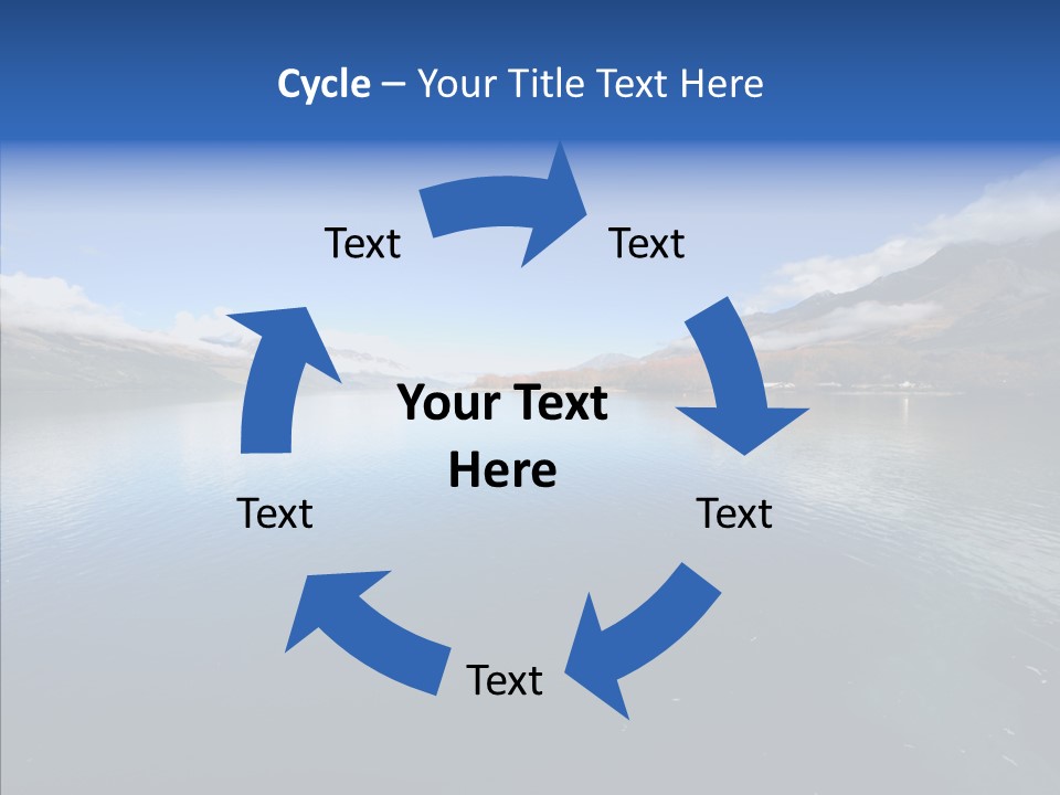 Situation View Blue PowerPoint Template