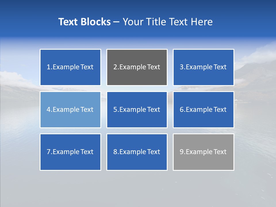 Situation View Blue PowerPoint Template