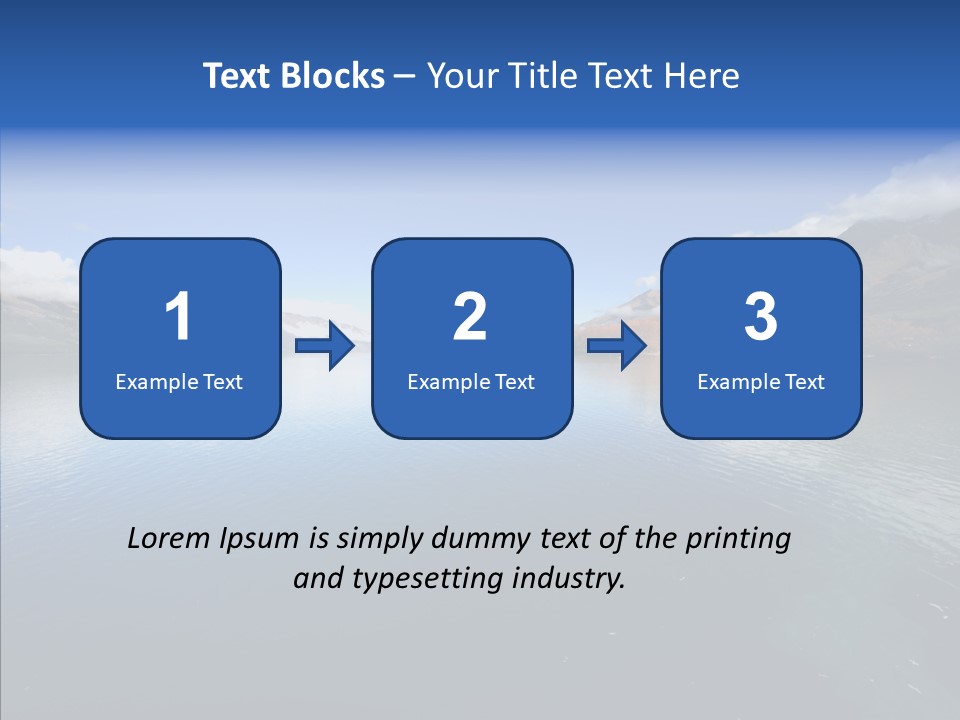 Situation View Blue PowerPoint Template