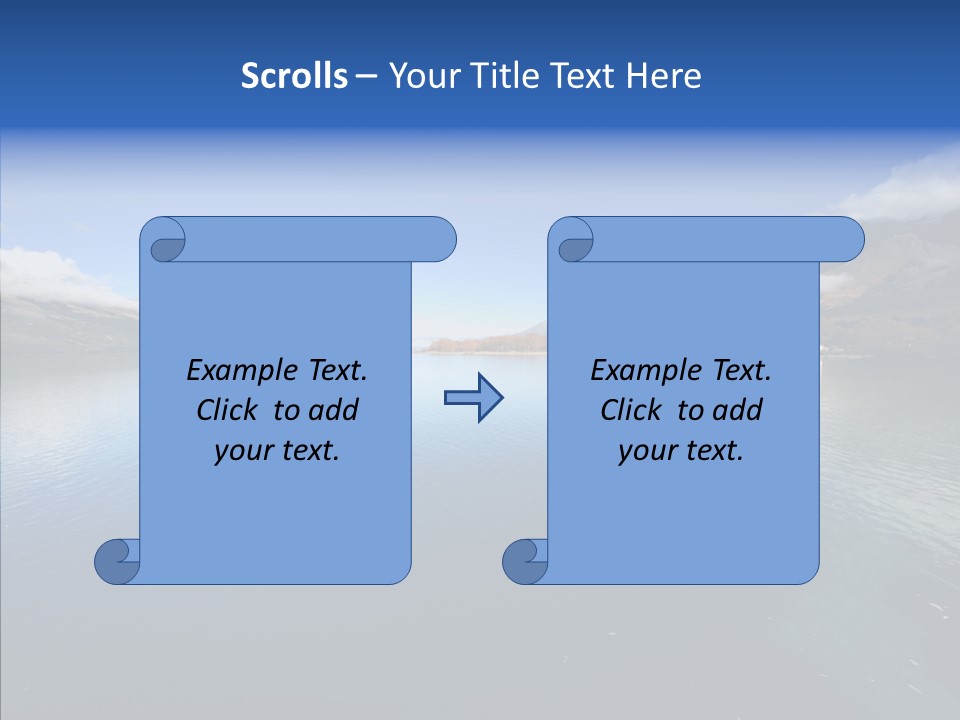 Situation View Blue PowerPoint Template