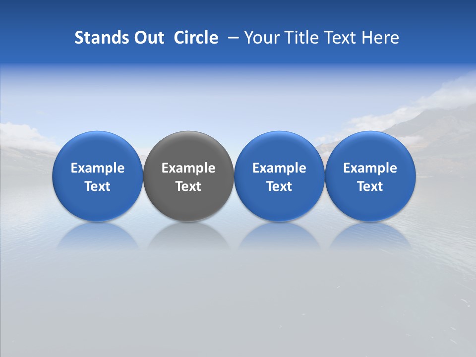 Situation View Blue PowerPoint Template
