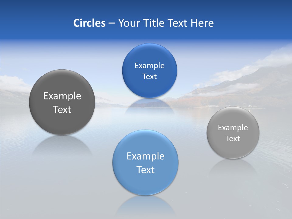 Situation View Blue PowerPoint Template