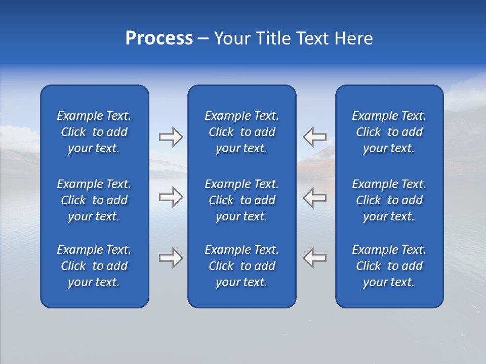 Situation View Blue PowerPoint Template