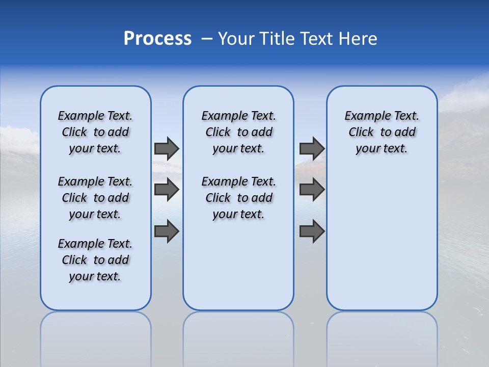 Situation View Blue PowerPoint Template
