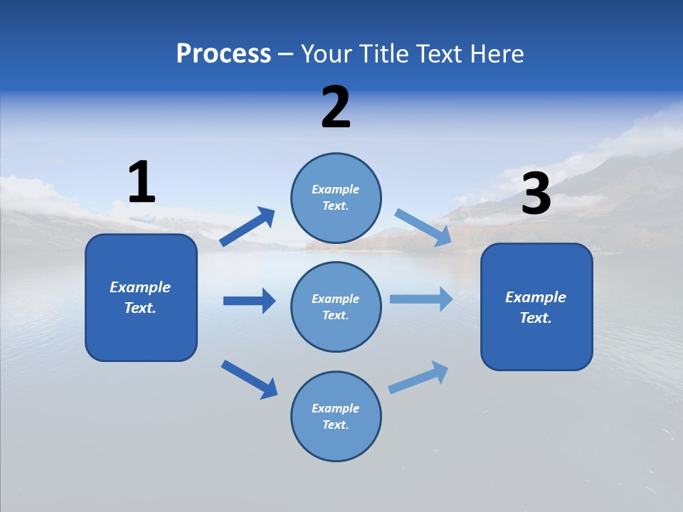 Situation View Blue PowerPoint Template