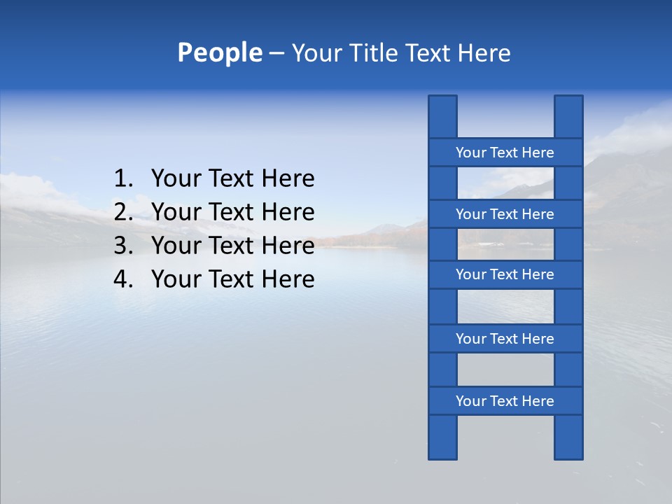 Situation View Blue PowerPoint Template